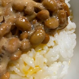 絶品！ごま油めんつゆ納豆ごはん